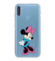 Samsung Galaxy A11  Kamera Korumalı  Kapak Minnie Mouse Tasarımlı  Şeffaf Kılıf