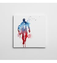 Captain America Kare Kanvas Tablo