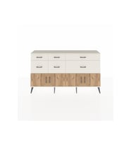 Arges Konsol Tek Raflı 6 Çekmeceli 4 Kapaklı 176x30x99 Aytaşı-Çam/Aytaşı