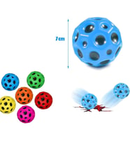 Yükseğe Zıplayan Top Moon Ball Ay Topu Karışık Tek Renkli 7 cm - 1 Adet