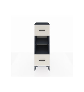 Kronos Dolap 2 Raflı 2 Çekmeceli 44x59x134 Antrasit-Aytaşı