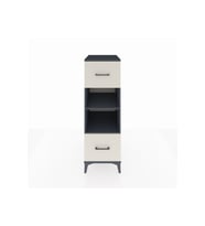 Kronos Dolap 2 Raflı 2 Çekmeceli 44x59x134 Antrasit-Aytaşı