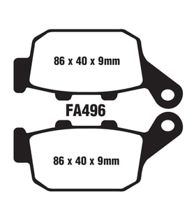Honda Arka Disk Balata Fa496 A Nc 700-750 Xl600-650-700-Cbr250-Cbr500R-Xrv750-Suzuki İnazuma Gv250 F