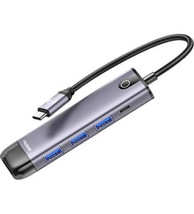 Mcdodo 5 in1 Type C Macbook Çevirici Çoklayıcı Adaptör HU-7750 (Lacivert)