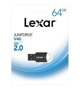 Diğer LEXAR 64 GB JumpDrive V40 LJDV40-64GAB USB 2.0 Flash Drive
