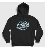 Presmono Unisex Siyah Logo Müzik The Strokes Kapüşonlu Sweatshirt 522561tt