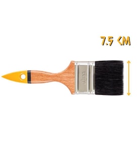 İzmir Fırça Luna Ahşap Saplı Yağlı Boya Fırçası No: 3 - 7.5 cm.