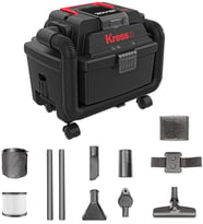 Kress Kh035.9 20Volt 250W/17Kpa Flexi Esnek Hortumlu Şarjlı Islak/Kuru Süpürge & Üfleme (Akü Dahil D