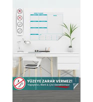 Weekly Planner, Yapışkansız İz Bırakmaz, Planlayıcı, Duvara Yapışan Yazı Tahtası, Akıllı Kağıt