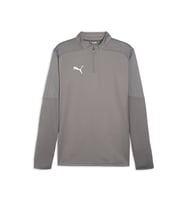 Puma Teamfinal Training 1/4 Zip Erkek Futbol Antrenman Uzun Kollu Üst 65855113 Gri