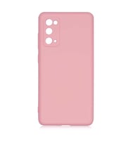 Samsung Galaxy S20 FE Kılıf Orj Lansman Serisi Pürüzsüz Esnek Kadife İç Kısım (Açık Pembe)