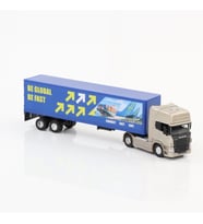 Welly 1:64 Ölçek Metal Kafalı SCANIA Dorseli Tır Yaklaşık 30 Cm