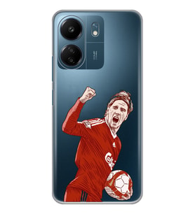 Xiaomi Redmi 13C Uyumlu Fernando Torres Desenli Şeffaf Telefon Kılıfı