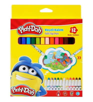Play-Doh Keçeli Kalem Karton Kutu 5 MM 12 Renk PLAY-KE007 (Karışık)