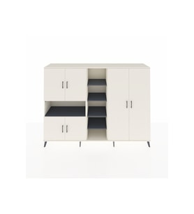 Hyperion Dolap 13 Raflı 6 Kapaklı 220x44x163 Aytaşı-Aytaşı/Antrasit