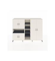 Hyperion Dolap 13 Raflı 6 Kapaklı 220x44x163 Aytaşı-Aytaşı/Antrasit