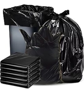 Ethex Büyük Boy Siyah Renk Çöp Torbası 50 Paket - 65x80 Cm