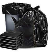 Ethex Büyük Boy Siyah Renk Çöp Torbası 50 Paket - 65x80 Cm