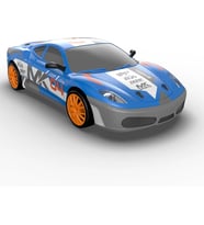 1:24 RC Drift 2.4GHz  Ölçekli 4WD 15KM/H Yüksek Hızlı Model Araç LED Işıklı Hediyelik Oyuncak (Mavi)
