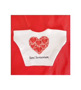 Seviyorum Baskılı Tişört