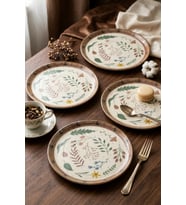 Reaktif Soft Bloom Nordic Pasta Tabağı 22 Cm 4 Adet 22877