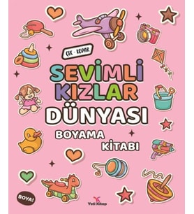 Sevimli Kızlar Dünyası Boyama Kitabı
