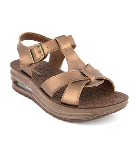 MUYA Orthopedix Reeves Air Max Tabanlı Islak Zemin Kadın Sandalet 33002 (Bronz)