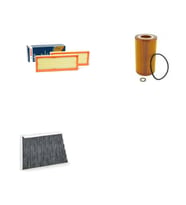 Bosch Filtre Bakım Seti Mercedes C320 W203 2001-2006 Benzin Hava + Yağ f. + Polen Filtre Sardes