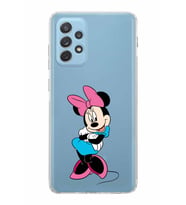 Samsung Galaxy A72  Kamera Korumalı  Kapak Minnie Mouse Tasarımlı  Şeffaf Kılıf