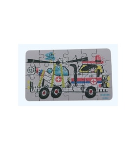 Helicopter Ambulance - Helikopter Ambulans / Small Puzzle 3-7 Yaş 24 Parça (Çok Renkli)