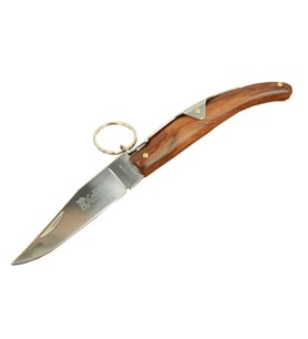 Okapi Gc2079b Kahverengi Kamp Çakı 19cm - Manuel, Kemerlikli, Ahşap Sap