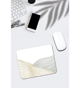 Soyut Çizgi Sanatı Baskılı Mouse Pad