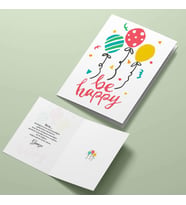 Be Happy Yaş Günü Tebrik Kartı