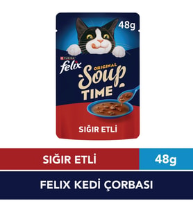 Felix Original Soup Time Sığır Etli Kedi Çorbası 48gr