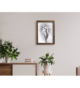 BK Home Doğal Masif Ahşap Çerçeveli Tablo 45x65cm-31