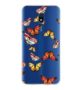 PrintiFy Xiaomi Redmi 8A ile Uyumlu 1mm Slim Fit Water Color 2 Baskılı Şeffaf  Kılıf