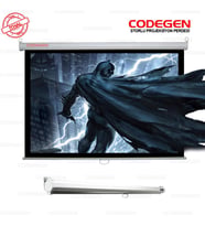 Codegen AX-20 200x200 cm Storlu Manuel Projeksiyon Perdesi (Arkası Siyah Fonlu)