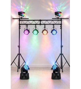 Quenlite Sahne Işık Sistemi Start Paket-3 (Stand Lazer Led Par Robot)