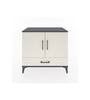 Hyperion Şifonyer Tek Raflı Tek Çekmeceli 2 Kapaklı 88x44x80 Antrasit-Aytaşı