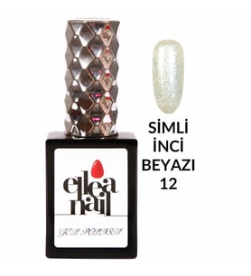 ELLEA NAİL SALON BOY 15 ML UV LED SİMLİ KALICI OJE PEARLY WHITE 12