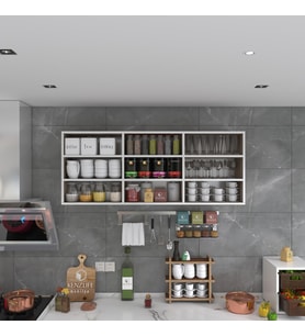 Kenzlife hazır mutfak orela crd 060*150*22 mutfak banyo dolabı kapaksız raflı (Karışık)