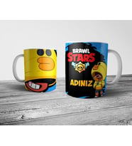 Pixxa  Brawl Stars SALLY LEON Kişiye Özel İsimli Kupa Bardak