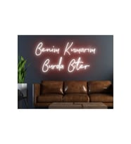 Benim Kumarım Burda Biter Yazılı Neon Tabela