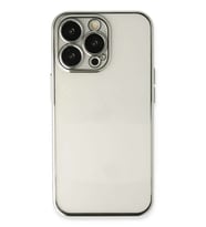 iPhone 14 Pro Kılıf Razer Lensli Silikon - Gümüş