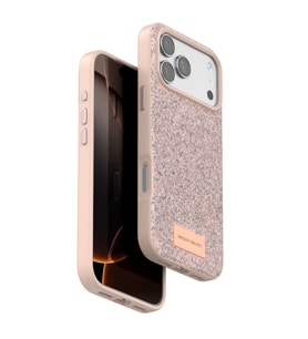 Onegif Apple İphone 17 Pro Max Bright Simli Kapak - Pembe