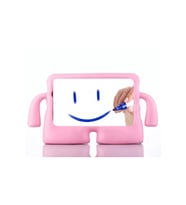 Fuchsia iPad Pro 13 2024 ile Uyumlu kOkO Eğlenceli Karakterli Standlı Yumuşak Çocuk Tablet Kılıfı