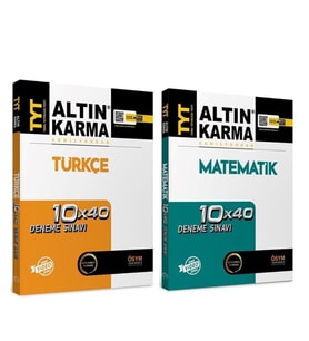 Altın Karma TYT Matematik ve Türkçe Deneme Seti 2 Kitap
