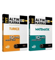 Altın Karma TYT Matematik ve Türkçe Deneme Seti 2 Kitap