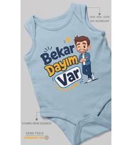 Bekar Dayım Var! Sıfır Kol Bebek Zıbını %100 Pamuk
