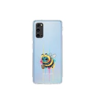 Samsung Galaxy S20 ile uyumlu Splash arı tasarımlı şeffaf silikon kılıf